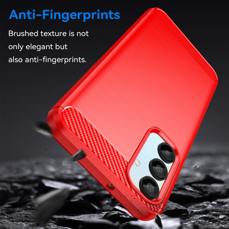 For Samsung Galaxy A16 5G Carbon Fiber Brushed Texture TPU Phone Case