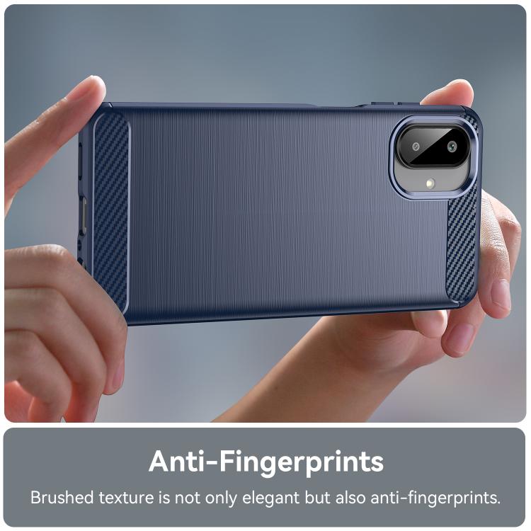 For Samsung Galaxy A07 4G Carbon Fiber Brushed Texture TPU Phone Case