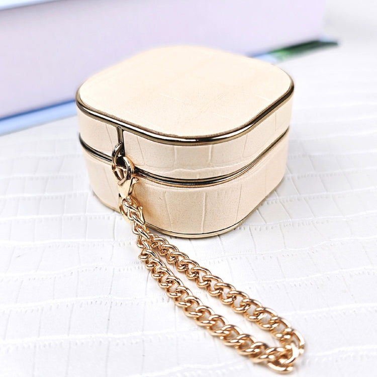 For Samsung Galaxy Buds2 / 2 Pro Crocodile Texture Earbuds Box Leather Protective Case with Metal Bracelet