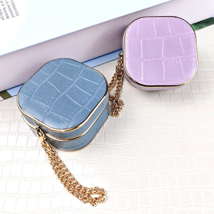 For Samsung Galaxy Buds2 / 2 Pro Crocodile Texture Earbuds Box Leather Protective Case with Metal Bracelet