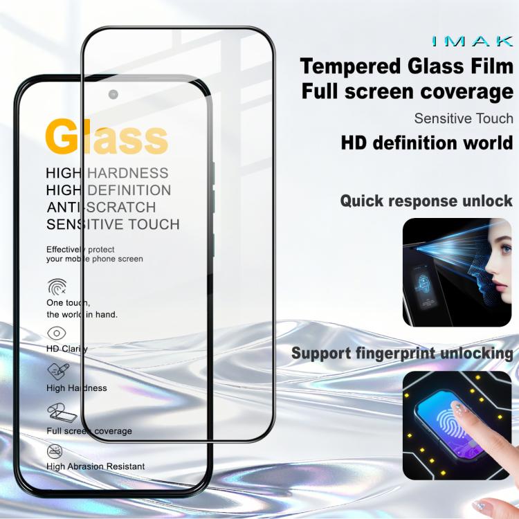 For Motorola Moto G87 5G / G77 5G imak 9H Surface Hardness Full Screen Tempered Glass Film Pro+ Series