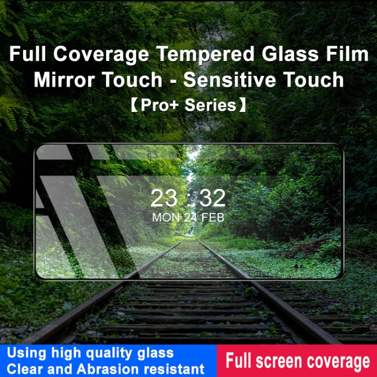 For Realme 13+ 5G Global imak 9H Surface Hardness Full Screen Tempered Glass Film Pro+ Series