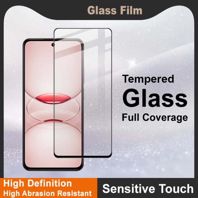 For Realme C75x 4G Global imak 9H Surface Hardness Full Screen Tempered Glass Film Pro+ Series