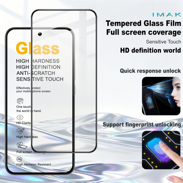 For Realme 16 5G imak 9H Surface Hardness Full Screen Tempered Glass Film Pro+ Series