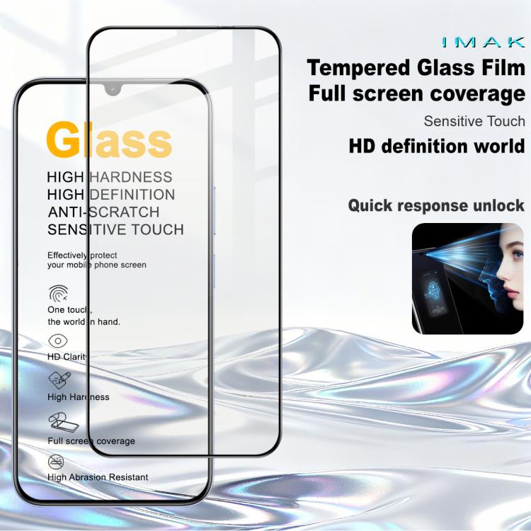 For Realme C83 5G / P4 Lite 5G / C100 5G imak 9H Surface Hardness Full Screen Tempered Glass Film Pro+ Series