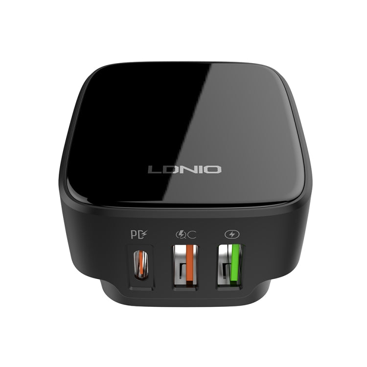 LDNIO Q334 32W Type-C + Dual USB Port Charger with 1m USB-C / Type-C to USB-C / Type-C Data Cable, Plug Type:US Plug