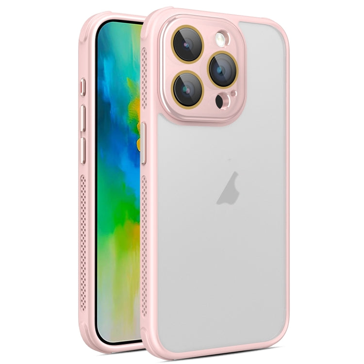 For iPhone 16 Pro Max Hardware Side Cooling Skin Feel Frosted Phone Case with Lens Film