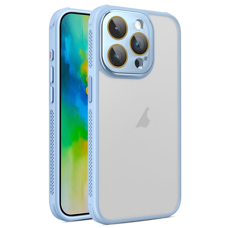 For iPhone 16 Pro Max Hardware Side Cooling Skin Feel Frosted Phone Case with Lens Film