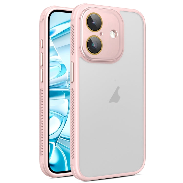 For iPhone 16 Plus Hardware Side Cooling Skin Feel Frosted Phone Case with Lens Film