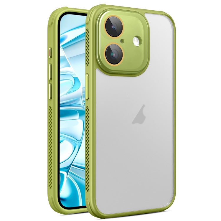 For iPhone 16 Plus Hardware Side Cooling Skin Feel Frosted Phone Case with Lens Film
