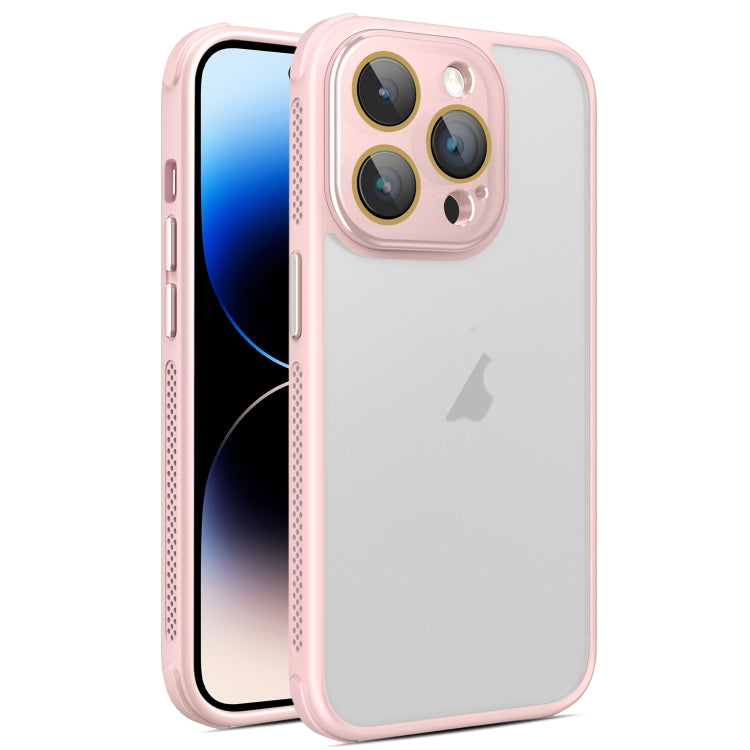 For iPhone 14 Pro Hardware Side Cooling Skin Feel Frosted Phone Case with Lens Film