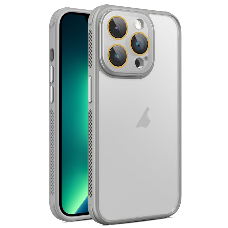 For iPhone 13 Pro Hardware Side Cooling Skin Feel Frosted Phone Case with Lens Film