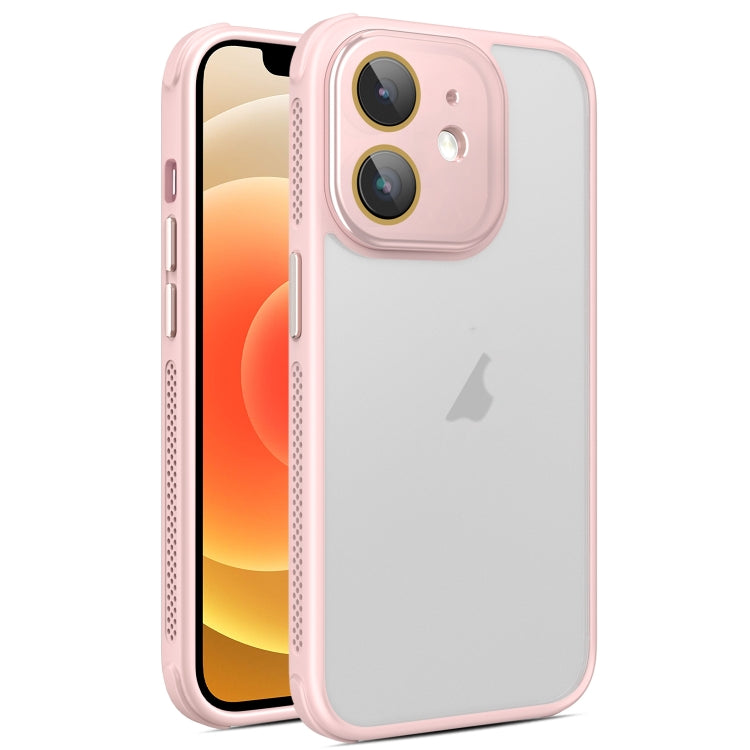 For iPhone 12 Hardware Side Cooling Skin Feel Frosted Phone Case with Lens Film