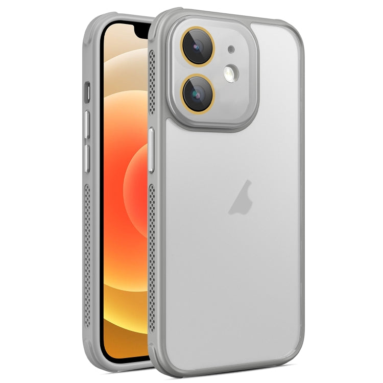 For iPhone 12 Hardware Side Cooling Skin Feel Frosted Phone Case with Lens Film