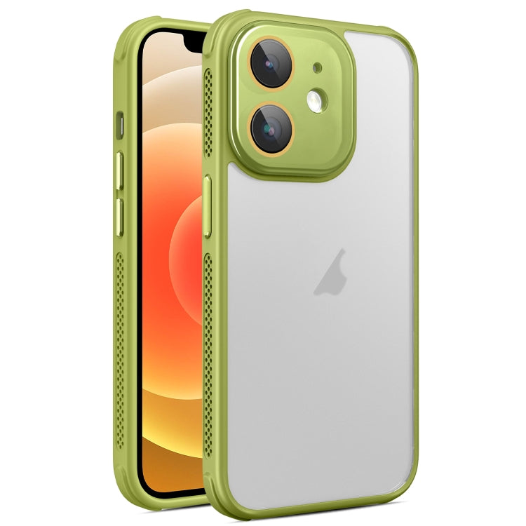 For iPhone 12 Hardware Side Cooling Skin Feel Frosted Phone Case with Lens Film