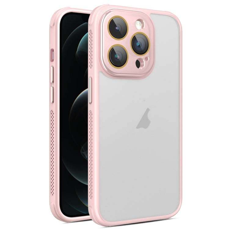 For iPhone 12 Pro Max Hardware Side Cooling Skin Feel Frosted Phone Case with Lens Film