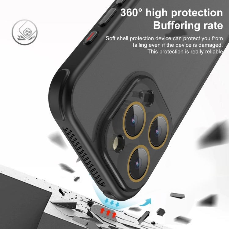 For iPhone 16 Plus Hardware Side Cooling Skin Feel Frosted Phone Case with Lens Film