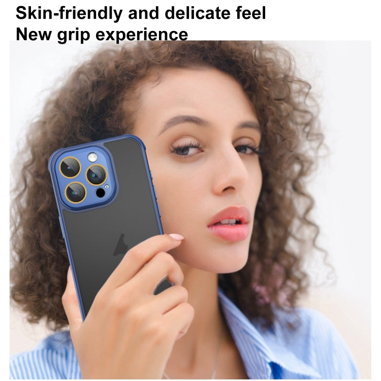 For iPhone 13 Hardware Side Cooling Skin Feel Frosted Phone Case with Lens Film