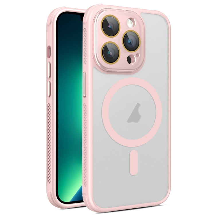 For iPhone 13 Pro Max Hardware Side Cooling Skin Feel Frosted MagSafe Magnetic Phone Case with Lens Film