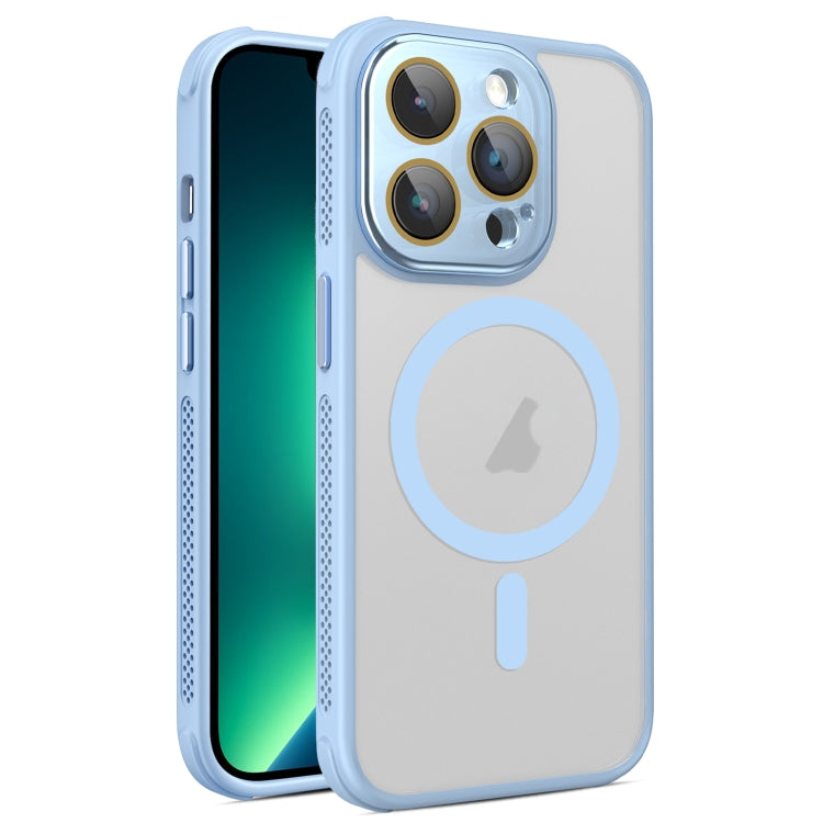 For iPhone 13 Pro Hardware Side Cooling Skin Feel Frosted MagSafe Magnetic Phone Case with Lens Film