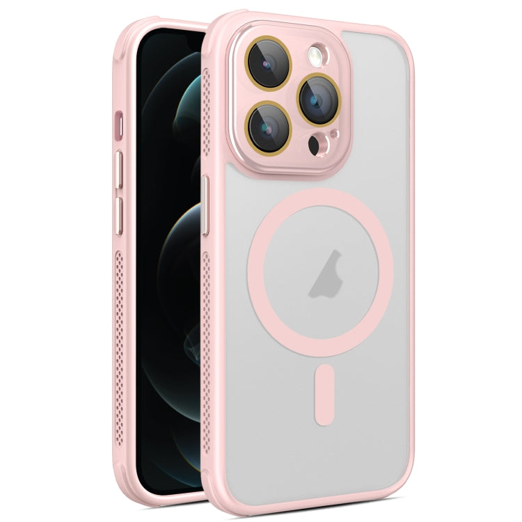 For iPhone 12 Pro Hardware Side Cooling Skin Feel Frosted MagSafe Magnetic Phone Case with Lens Film