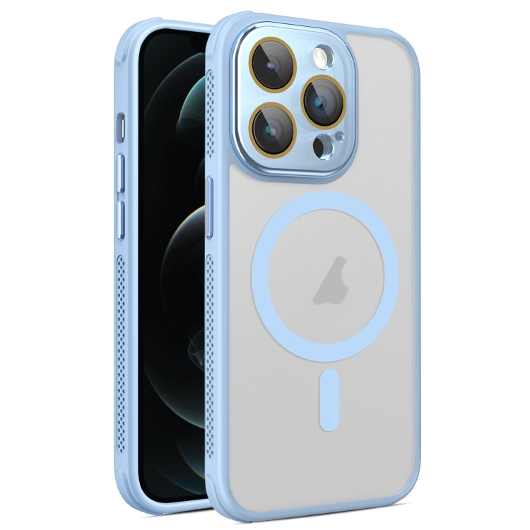 For iPhone 12 Pro Hardware Side Cooling Skin Feel Frosted MagSafe Magnetic Phone Case with Lens Film
