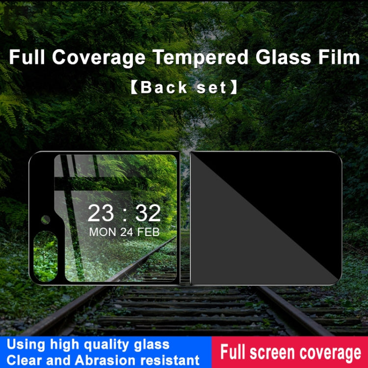For Samsung Galaxy Z Flip6 IMAK Full Coverage Tempered Back Glass Film Set
