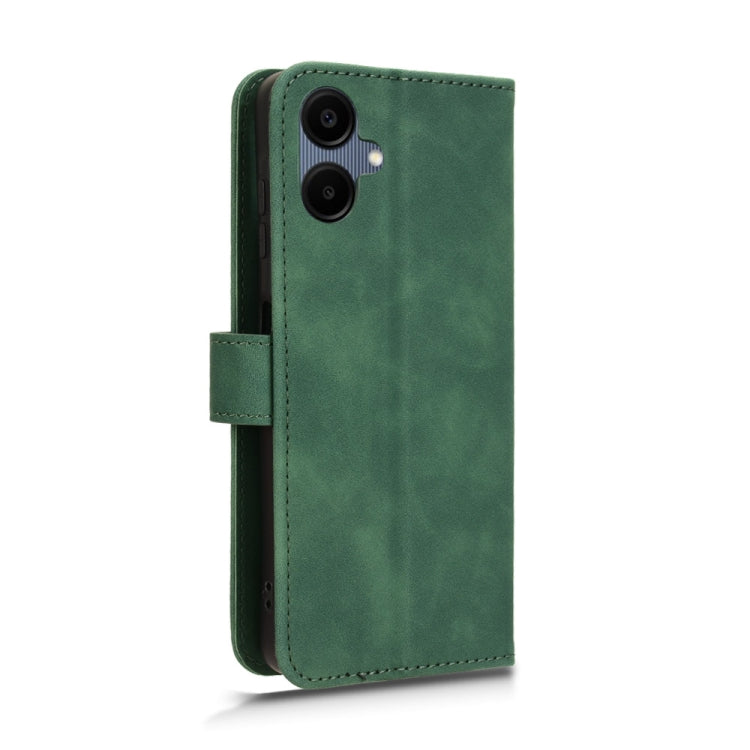 For Samsung Galaxy A06 Skin Feel Magnetic Flip Leather Phone Case