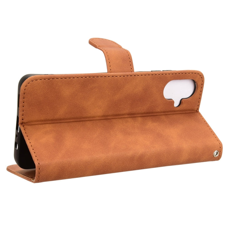For Samsung Galaxy A06 Skin Feel Magnetic Flip Leather Phone Case