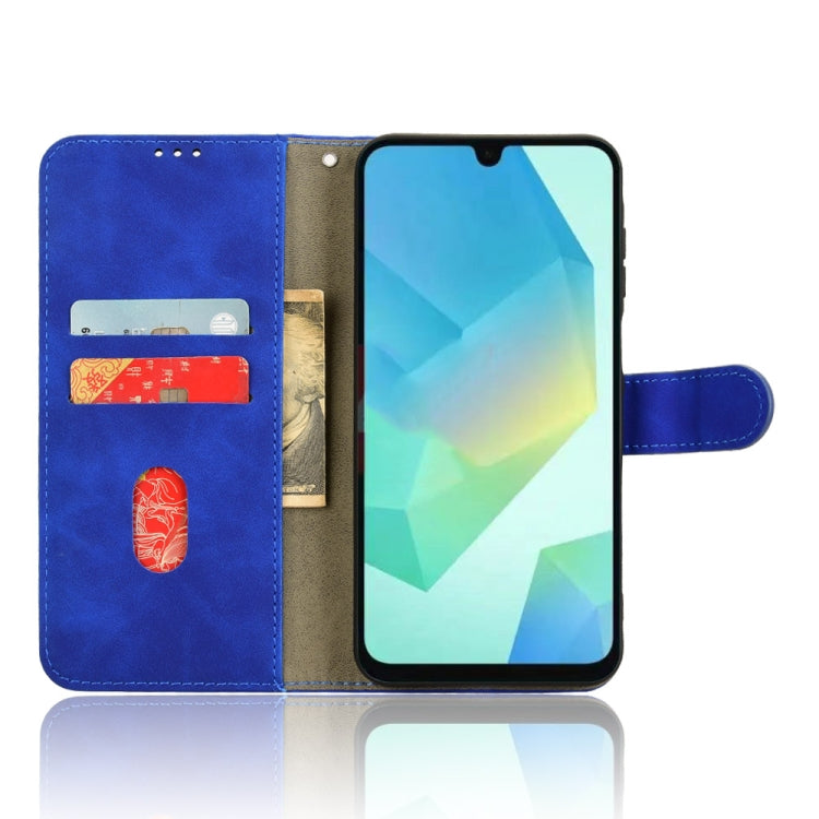 For Samsung Galaxy A16 5G Skin Feel Magnetic Flip Leather Phone Case