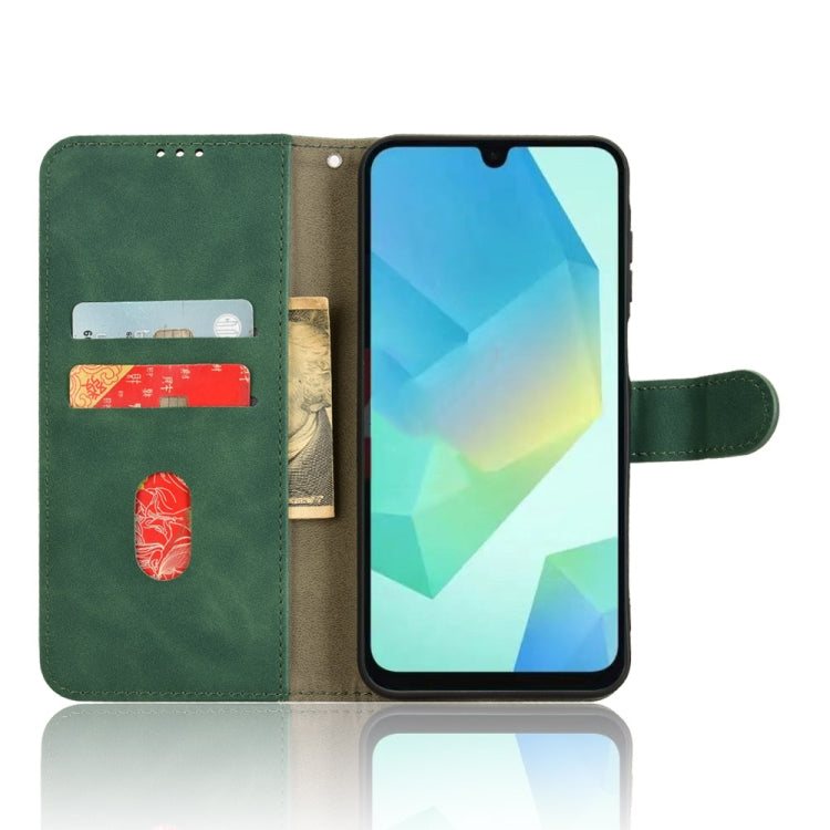 For Samsung Galaxy A16 5G Skin Feel Magnetic Flip Leather Phone Case
