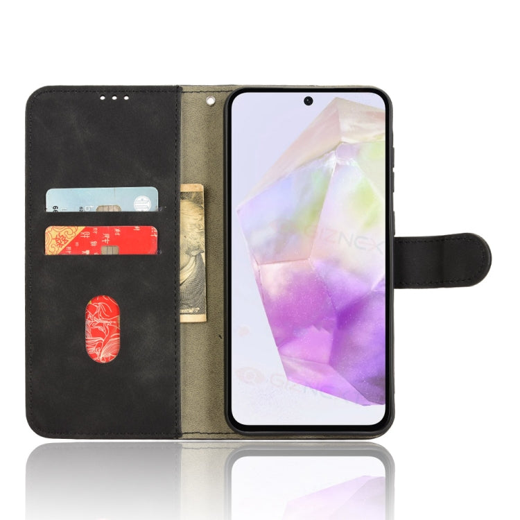 For Samsung Galaxy A36 5G Skin Feel Magnetic Flip Leather Phone Case