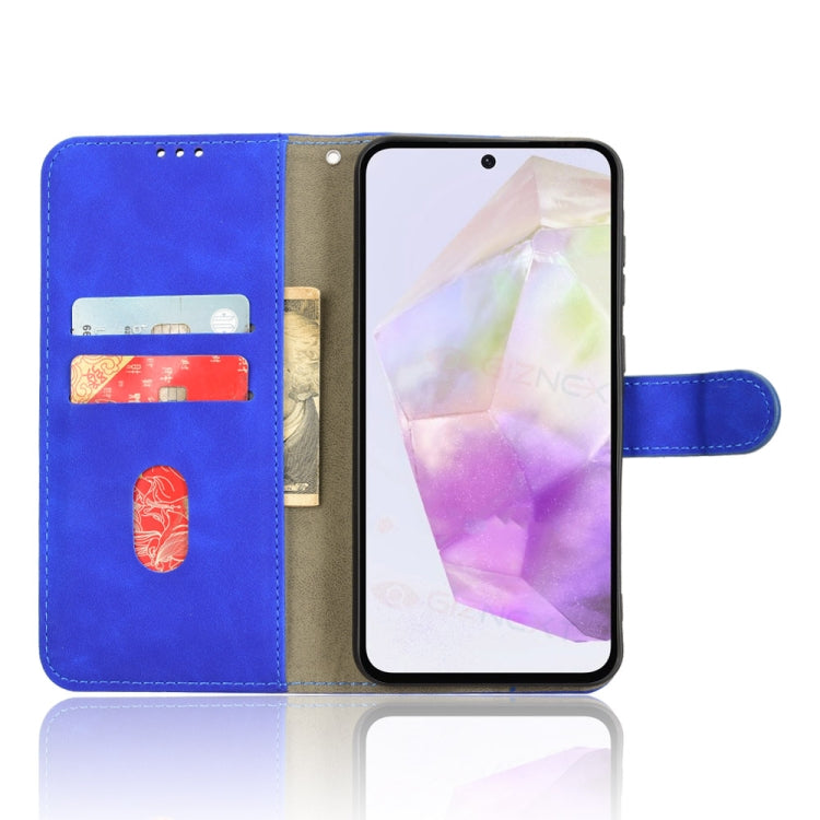 For Samsung Galaxy A36 5G Skin Feel Magnetic Flip Leather Phone Case