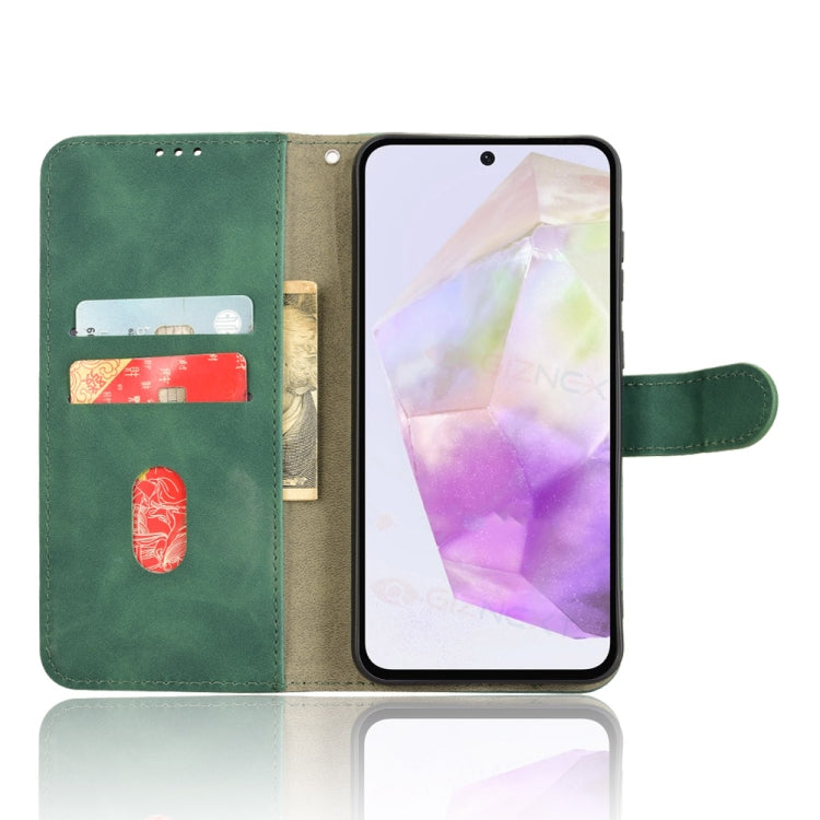 For Samsung Galaxy A36 5G Skin Feel Magnetic Flip Leather Phone Case