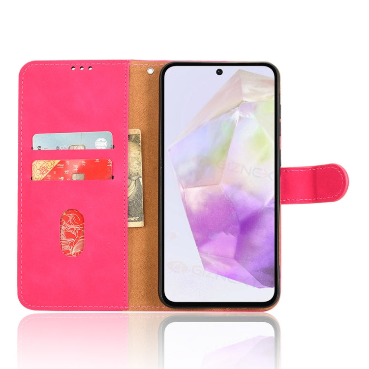 For Samsung Galaxy A36 5G Skin Feel Magnetic Flip Leather Phone Case