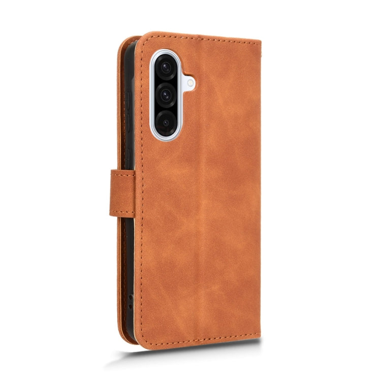 For Samsung Galaxy A36 5G Skin Feel Magnetic Flip Leather Phone Case