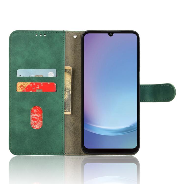 For Samsung Galaxy A25 5G SC-53F Skin Feel Magnetic Flip Leather Phone Case
