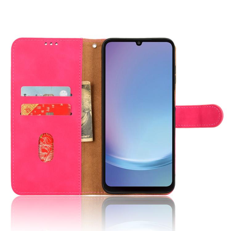For Samsung Galaxy A25 5G SC-53F Skin Feel Magnetic Flip Leather Phone Case