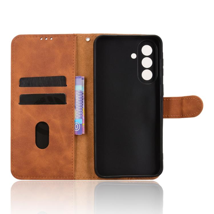 For Samsung Galaxy A27 5G Skin Feel Magnetic Flip Leather Phone Case