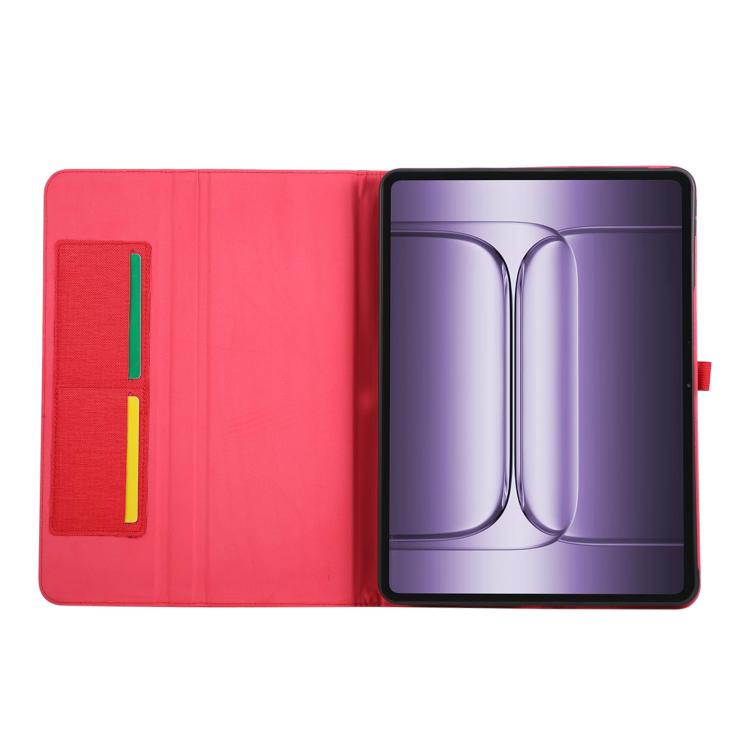 For OnePlus Pad 3 Global 13.2 Fabric Texture Horizontal Flip Leather Tablet Case