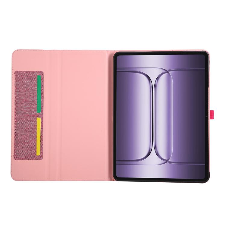 For OnePlus Pad 3 Global 13.2 Fabric Texture Horizontal Flip Leather Tablet Case