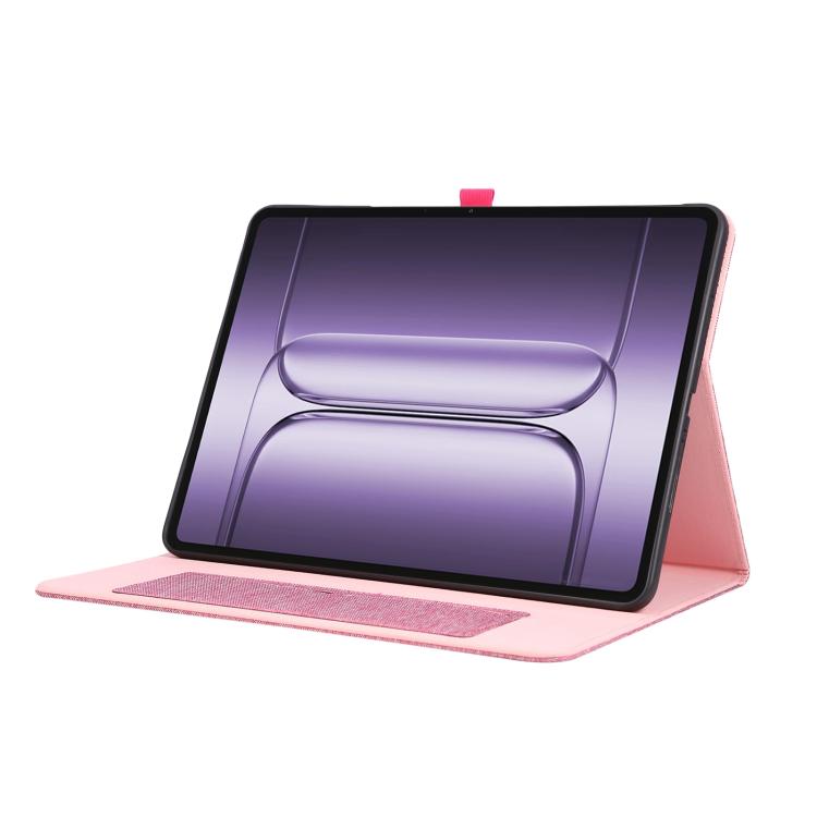 For OnePlus Pad 3 Global 13.2 Fabric Texture Horizontal Flip Leather Tablet Case