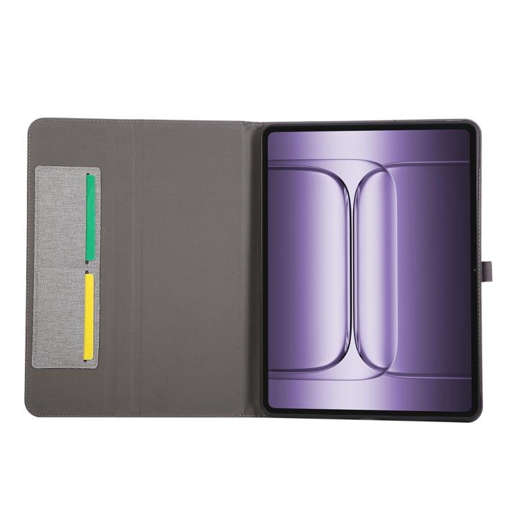 For OnePlus Pad 3 Global 13.2 Fabric Texture Horizontal Flip Leather Tablet Case