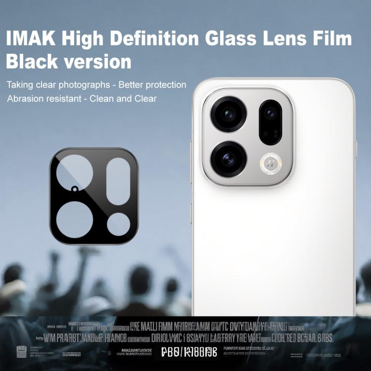 For OPPO Find X9 imak Rear Camera Lens Glass Film Black Version
