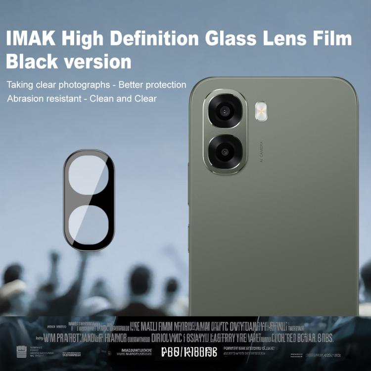 For OPPO A6x 4G / A6x 5G imak Rear Camera Lens Glass Film Black Version