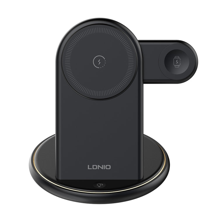 LDNIO WL02 25.5W 5 in 1 MagSafe Wireless Charger with 30cm Type-C Cable - Black