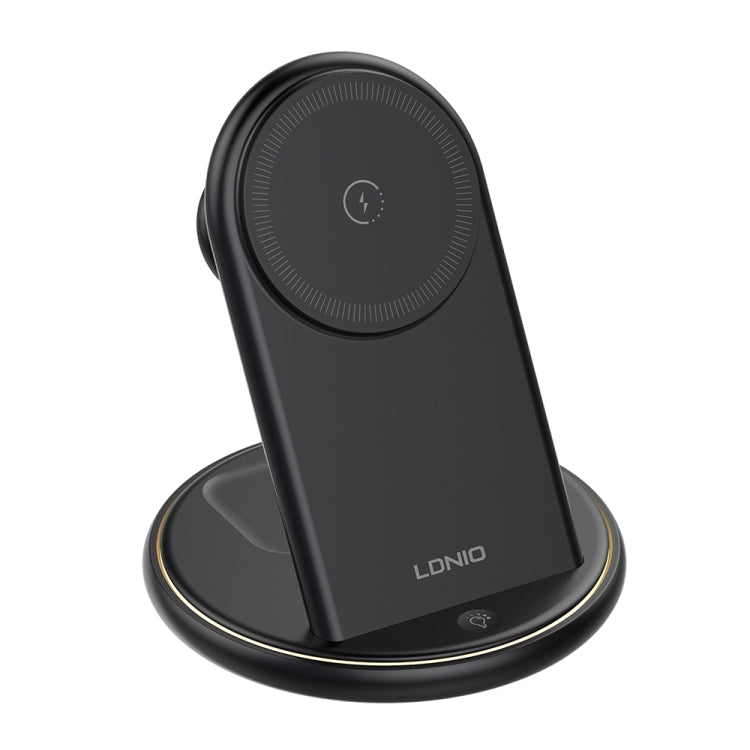 LDNIO WL02 25.5W 5 in 1 MagSafe Wireless Charger with 30cm Type-C Cable - Black