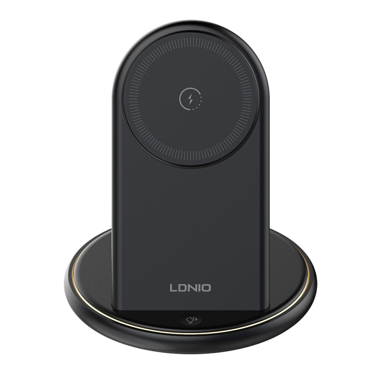 LDNIO WL02 25.5W 5 in 1 MagSafe Wireless Charger with 30cm Type-C Cable - Black