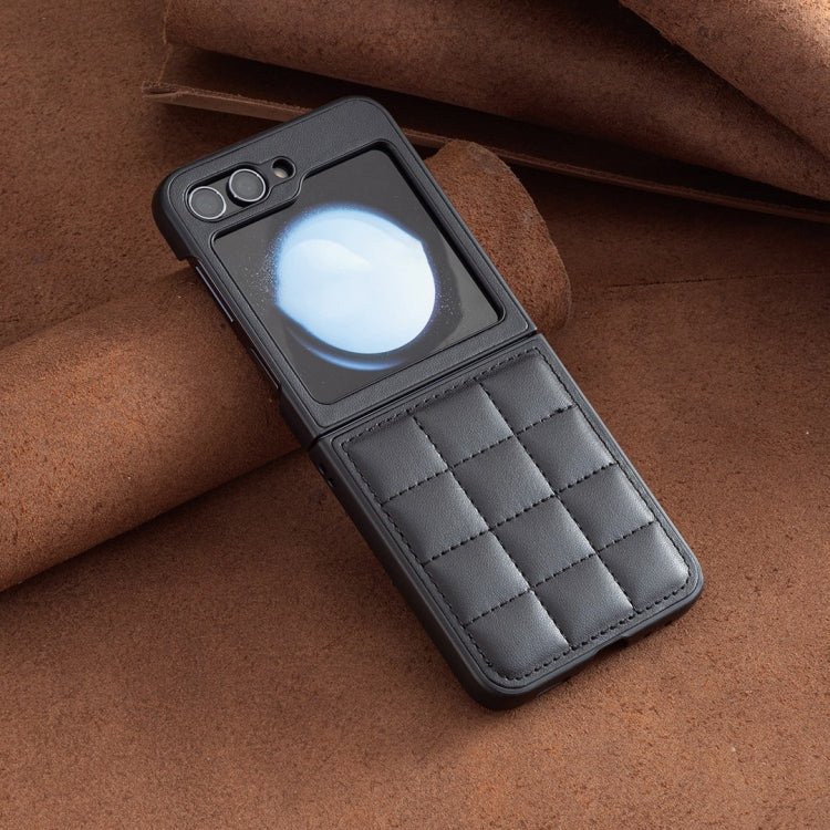 For Samsung Galaxy Z Flip5 Square-shaped Leather Back Cover Phone Case