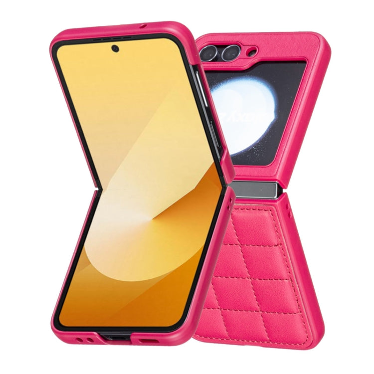 For Samsung Galaxy Z Flip5 Square-shaped Leather Back Cover Phone Case